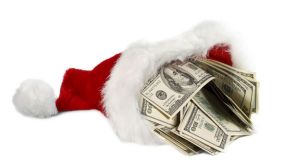 Santa's got a brand new bag of cash